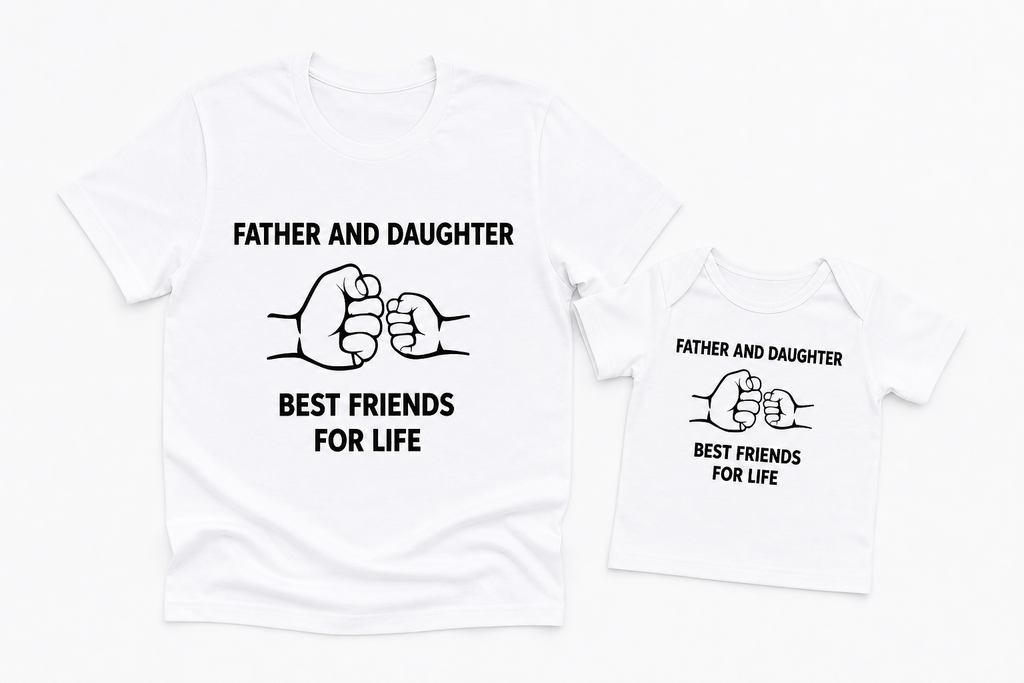 Matching Shirt Set Best Friends For Life Vater und Tochter — Bild 6
