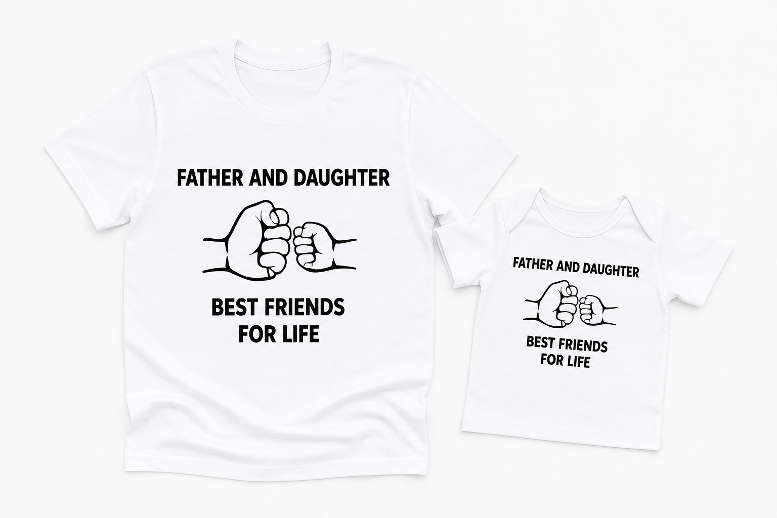 Matching Shirt Set Best Friends For Life Vater und Tochter — Bild 6