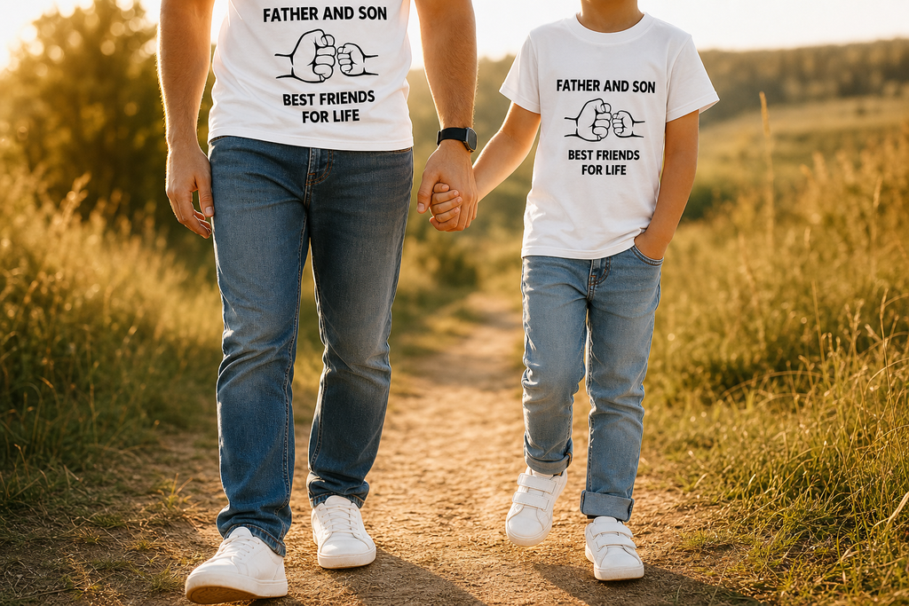 Matching Shirt Set Best Friends For Life Vater und Sohn — Lifestyle Story
