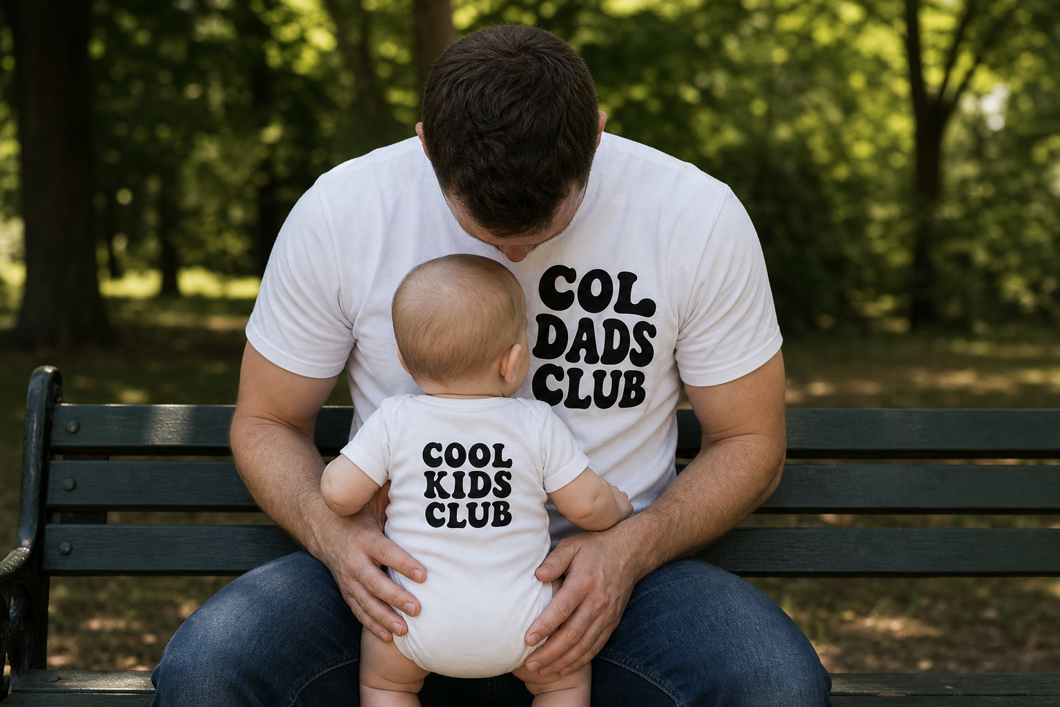 Matching Shirt Set Dads Club Kids Club Vater und Sohn — Authentic Moment