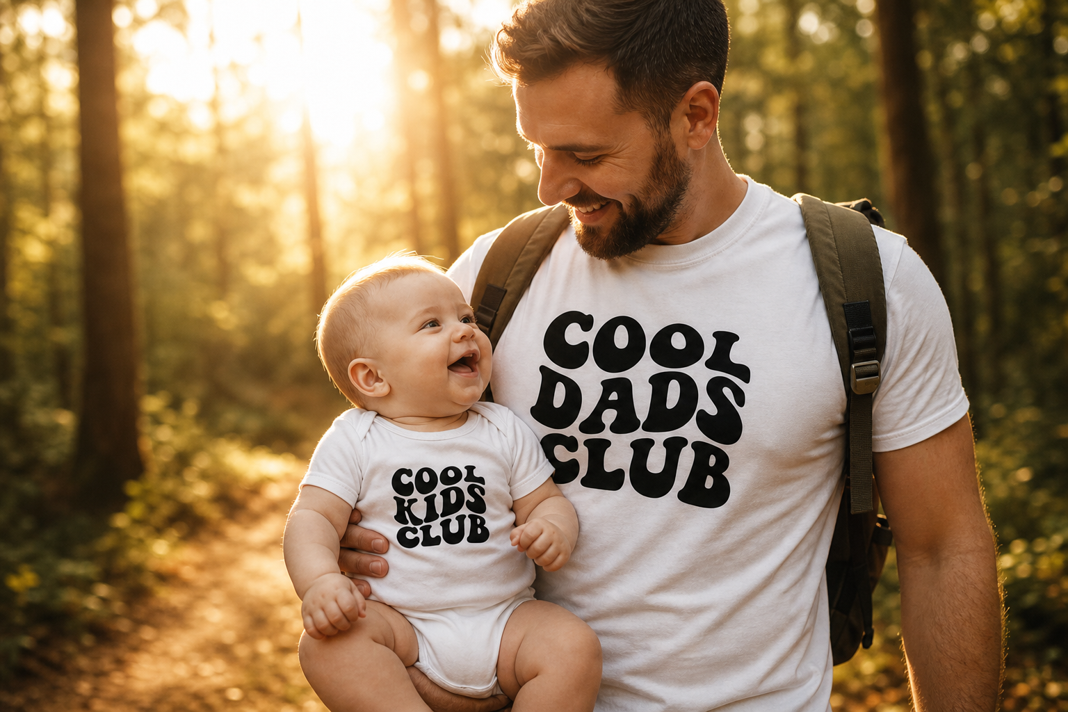 Matching Shirt Set Dads Club Kids Club Vater und Sohn — Lifestyle Story