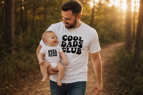 Matching Shirt Set Dads Club Kids Club Vater und Sohn — Relationship