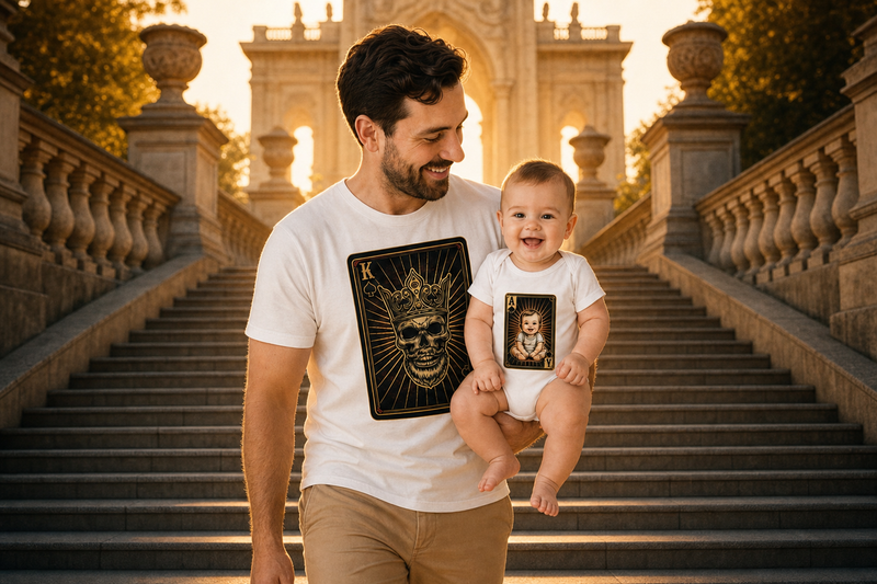 Matching Shirt Set The King The Prince Vater und Sohn — Lifestyle Story