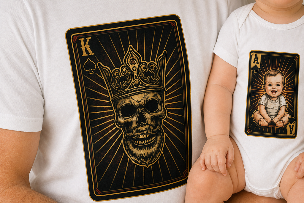 Matching Shirt Set The King The Prince Vater und Sohn — Product Detail