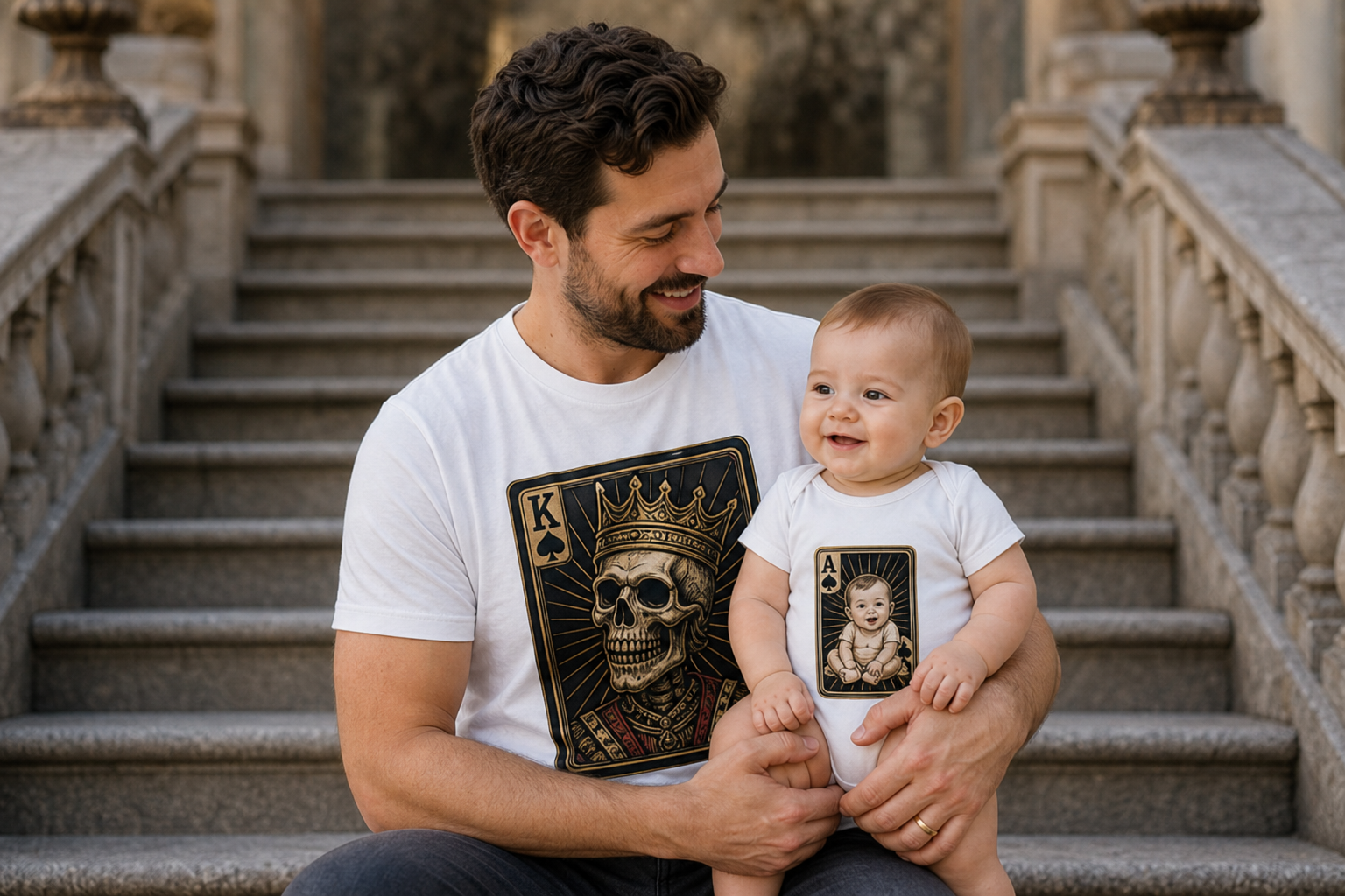 Matching Shirt Set The King The Prince Vater und Sohn — Relationship