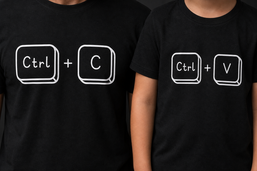 Matching Shirt Set STRG+C STRG+V Vater und Sohn — Bild 4