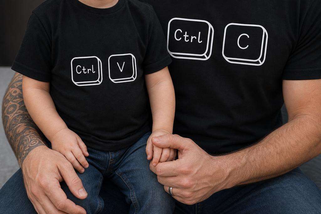Matching Shirt Set STRG+C STRG+V Vater und Sohn — Bild 2