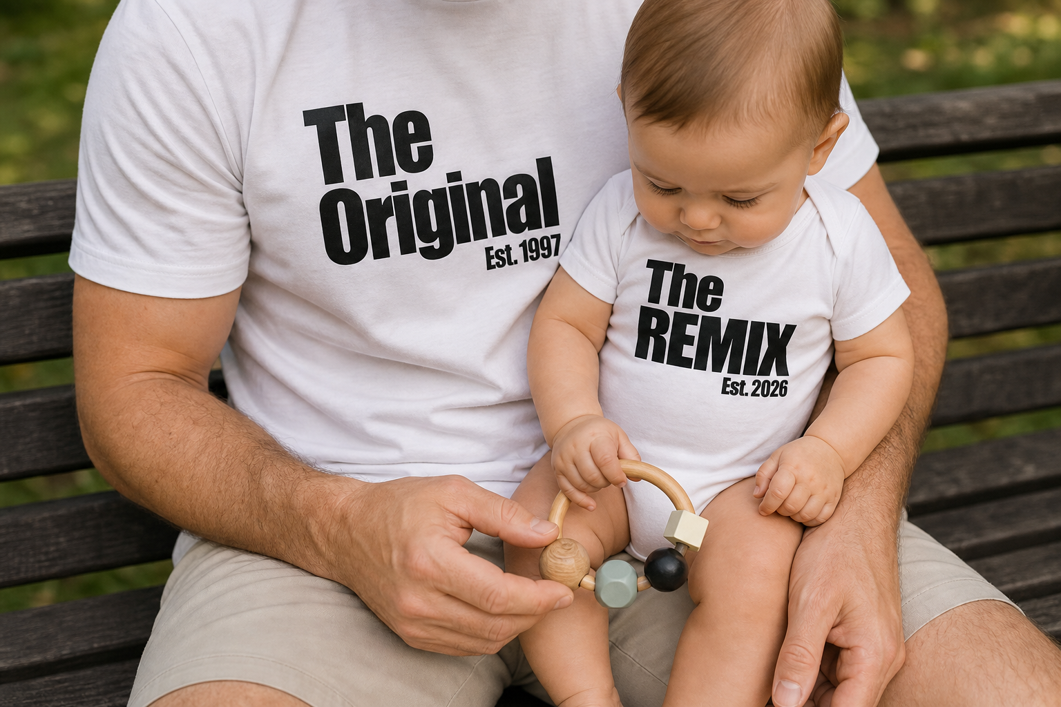 Matching Shirt Set The Original The Remix Vater und Sohn — Authentic Moment