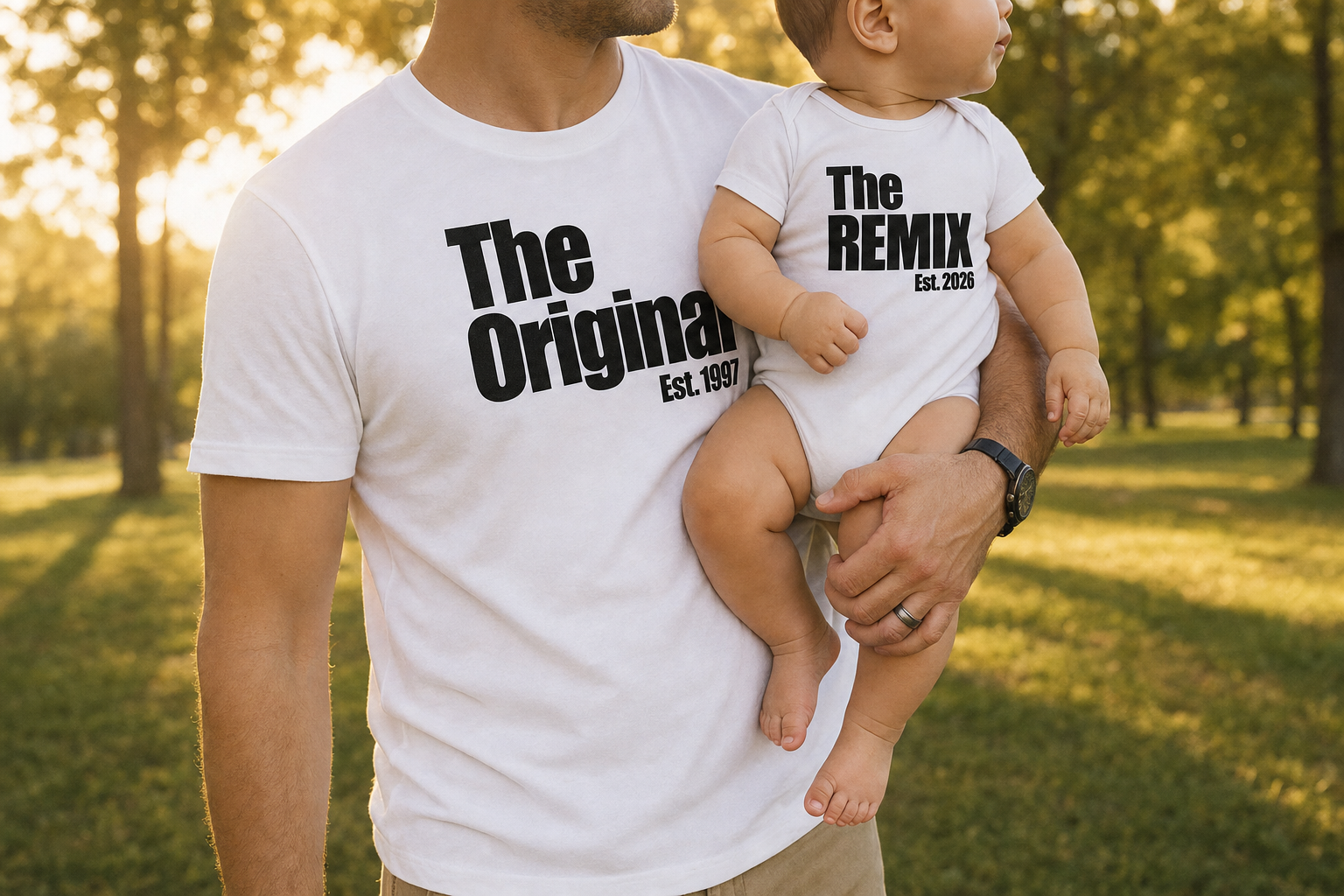 Matching Shirt Set The Original The Remix Vater und Sohn — Lifestyle Story