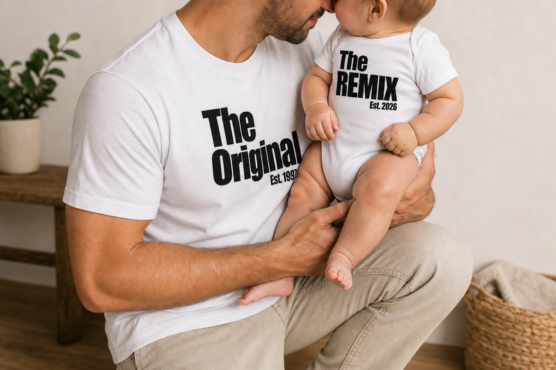 Matching Shirt Set The Original The Remix Vater und Sohn — Relationship